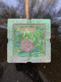 Square Sparkle Resin Ashtray