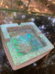 Square Sparkle Resin Ashtray