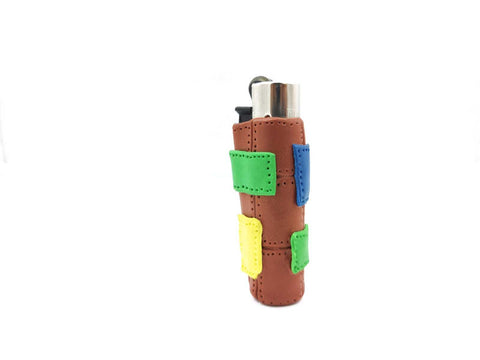 Stiched Multicolour Clay Clipper Lighter