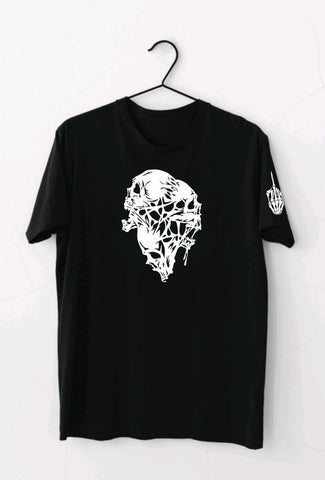 Trippy Skull Unisex Reflective T-Shirt