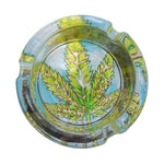 Weed Leaf Glass Ashtray